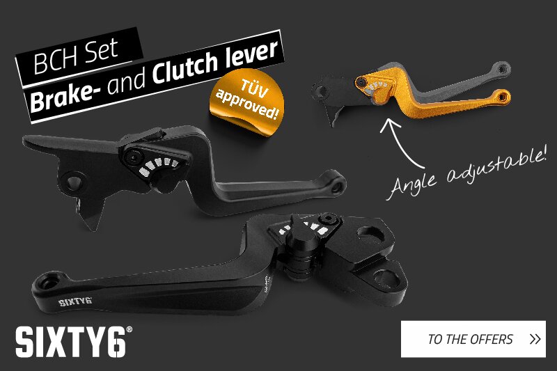 Sixty6 BCH Brake and clutch lever TÜV approved