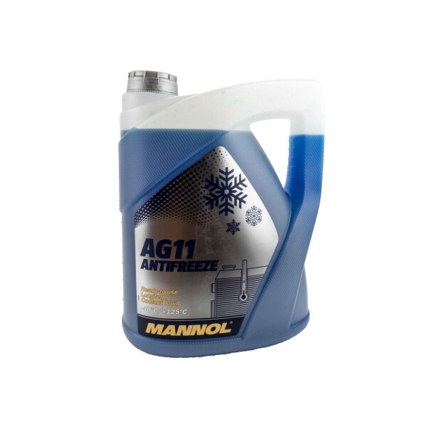 5 Liters MANNOL Longterm Antifreeze  AG11 Ready To Use Blue -40°C