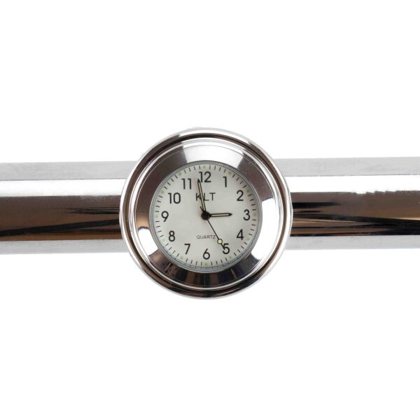 Handlebar Clock fit for 7/8"/22mm or 1"/25,4mm - White Dial