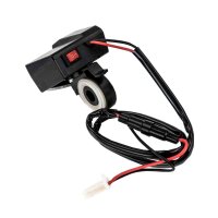 Motorcycle USB Charger with 2 Slots plus Digital Voltmeter