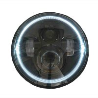 7 " Zoll - 178 mm  LED Scheinwerfer rund zugelassen mit E-Nummer