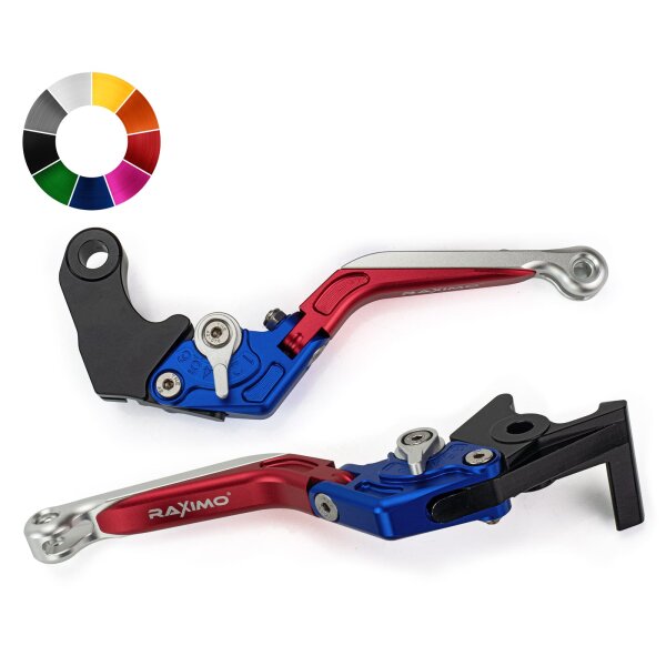 RAXIMO BCF Brake and Clutch Levers T&amp;Uuml;V approv for Kawasaki KLE 650 D Versys ABS LE650CD 2014