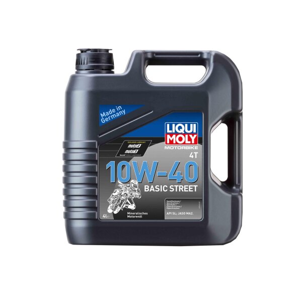 Motoröl Liqui Moly 10W-40 Basic Street 4 Liter für Honda ATV TRX 500 FourTrax Foreman Rubicon 2001-2011