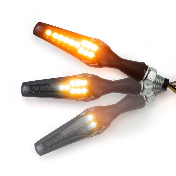 LED Lauflicht Blinker paar für Kawasaki Z 1000 D BlackEdition ZRT00D 2012