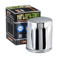 &Ouml;lfilter HIFLO HF171 chrom für Modell:  Harley Davidson Touring Road King Classic 107 FLHRC 2017-2019