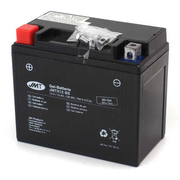Batterie Gel Batterie YTX12-BS / JMTX12-BS für Kawasaki ZZR 600 E ZX600E 1998