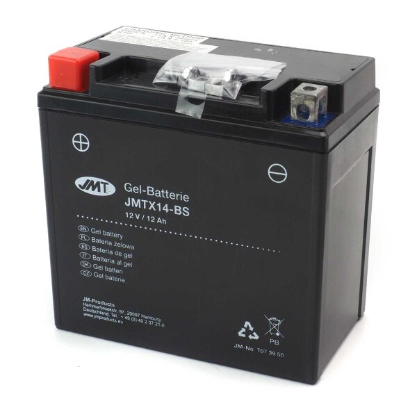 Batterie Gel Batterie YTX14-BS / JMTX14-BS für BMW K 1300 S ABS K12S/K40 2015