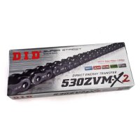 Motorcycle Chain D.I.D X-Ring  530/ZVMX/118 with rivet lock