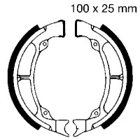 Bremsbacken mit Feder EBC hinten für Modell:  