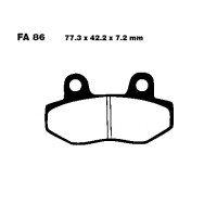 Bremsbelag (Bremsklotz) Carbon Scooter EBC vorne/hinten for Model:  