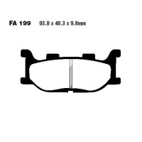 Bremsbelag (Bremsklotz) Carbon Scooter EBC vorne/hinten for Model:  