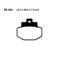 Bremsbelag (Bremsklotz) Carbon Scooter EBC hinten for Model:  