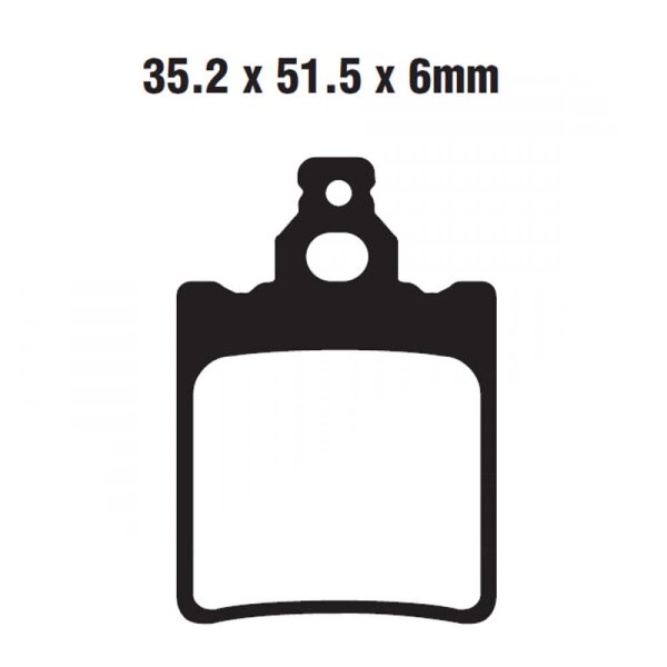 Bremsbelag (Bremsklotz) Standard EBC hinten