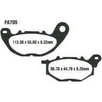 Bremsbelag (Bremsklotz) Carbon Scooter EBC vorne for Model:  