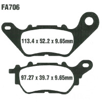 Bremsbelag (Bremsklotz) Carbon Scooter EBC hinten for Model:  