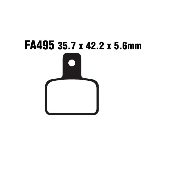 Bremsbelag (Bremsklotz) Standard EBC hinten