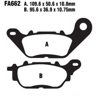 Bremsbelag (Bremsklotz) Standard EBC hinten for Model:  