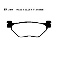 Bremsbelag (Bremsklotz) Carbon Scooter EBC hinten for Model:  