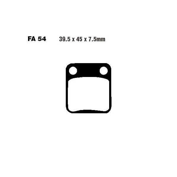 Bremsbelag (Bremsklotz) Carbon Scooter EBC vorne/hinten