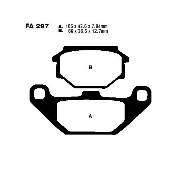 Bremsbelag (Bremsklotz) Standard EBC vorne/hinten