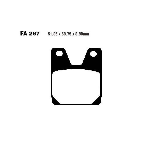 Bremsbelag (Bremsklotz) Standard EBC hinten