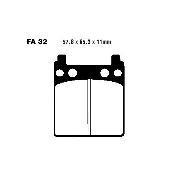 Bremsbelag (Bremsklotz) Standard EBC hinten