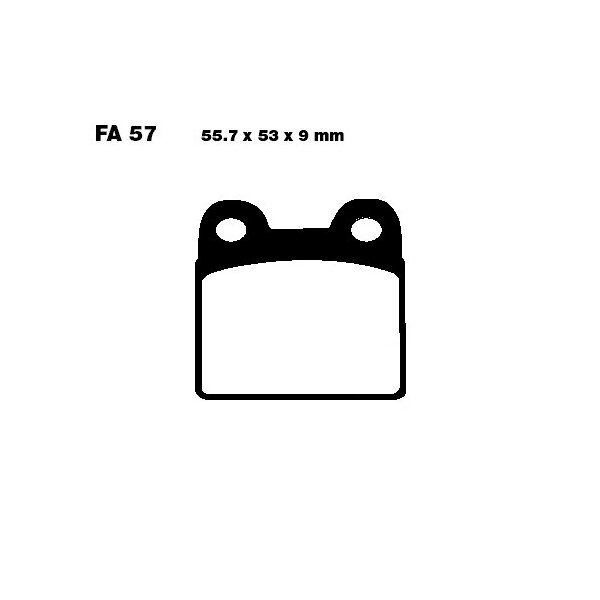 Bremsbelag (Bremsklotz) Standard EBC vorne