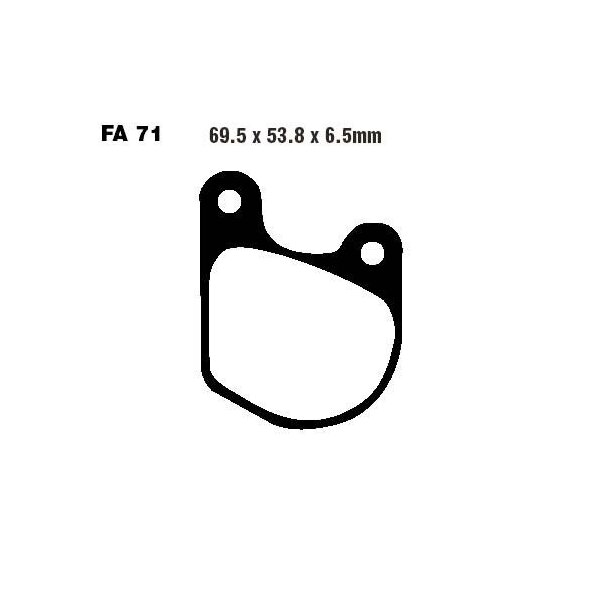 Bremsbelag (Bremsklotz) Standard EBC vorne