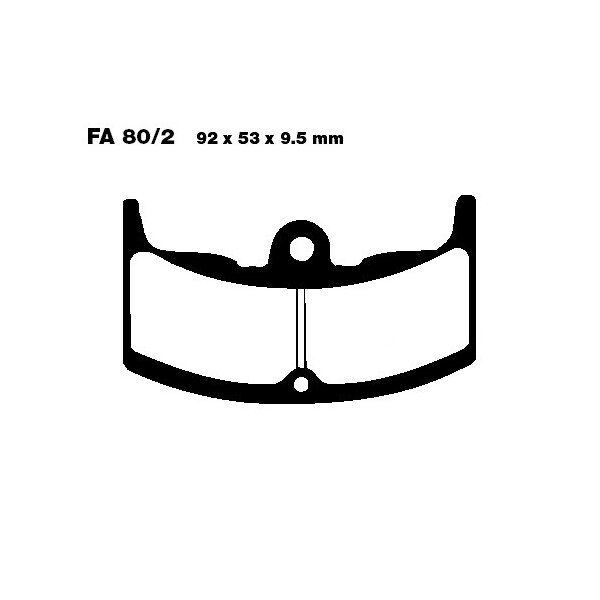 Bremsbelag (Bremsklotz) Standard EBC vorne/hinten