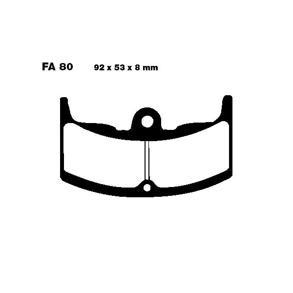 Bremsbelag (Bremsklotz) Standard EBC vorne