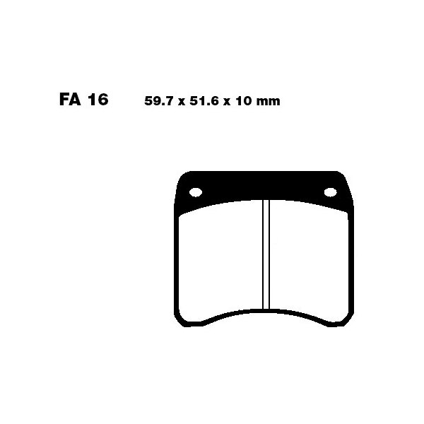 Bremsbelag (Bremsklotz) Standard EBC vorne/hinten