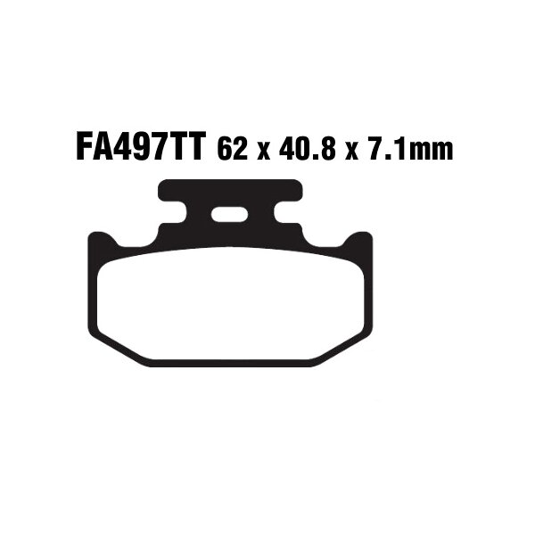 Bremsbelag (Bremsklotz) Standard EBC hinten