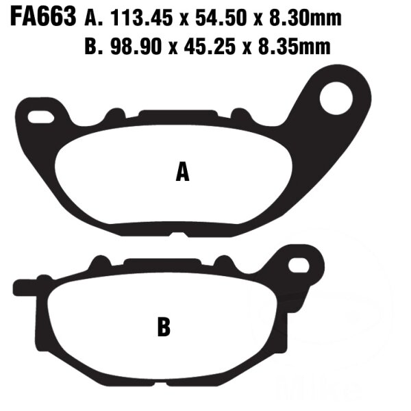 Bremsbelag (Bremsklotz) Standard EBC vorne