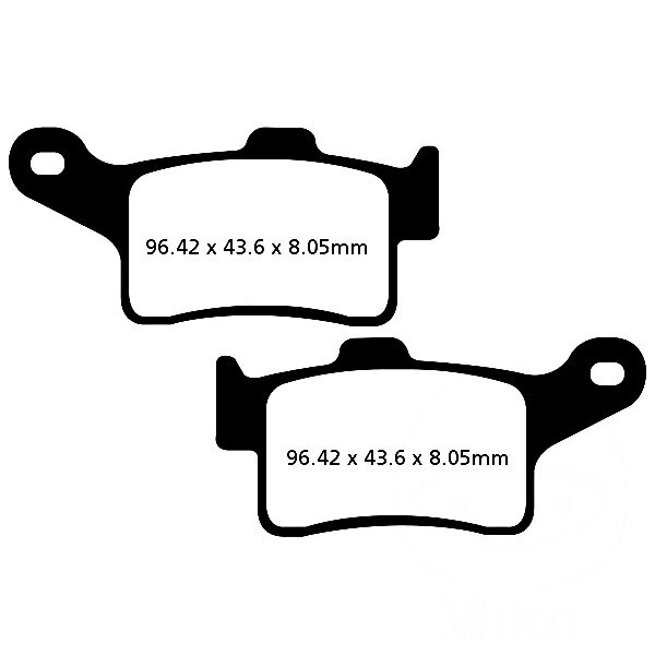 Bremsbelag (Bremsklotz) Standard EBC hinten