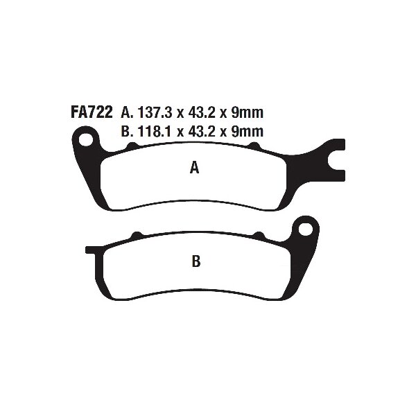 Bremsbelag (Bremsklotz) Standard EBC vorne