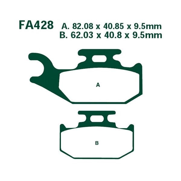 Bremsbelag (Bremsklotz) Standard EBC hinten