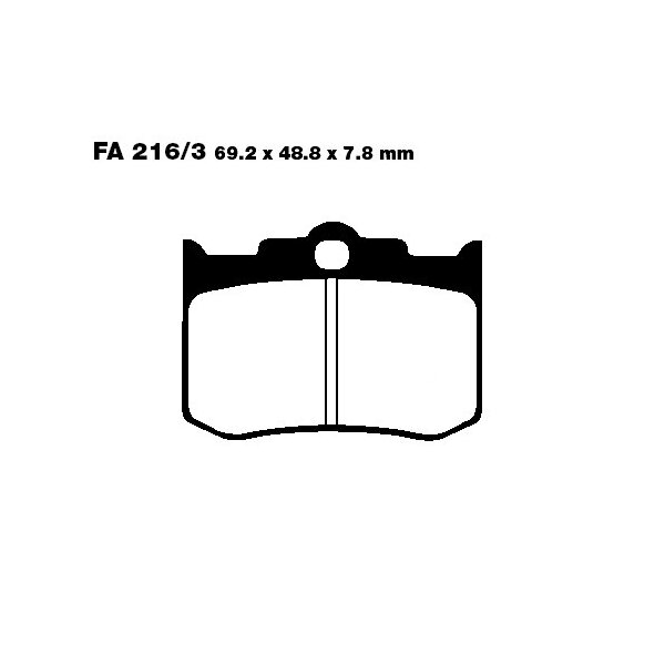 Bremsbelag (Bremsklotz) Standard EBC vorne