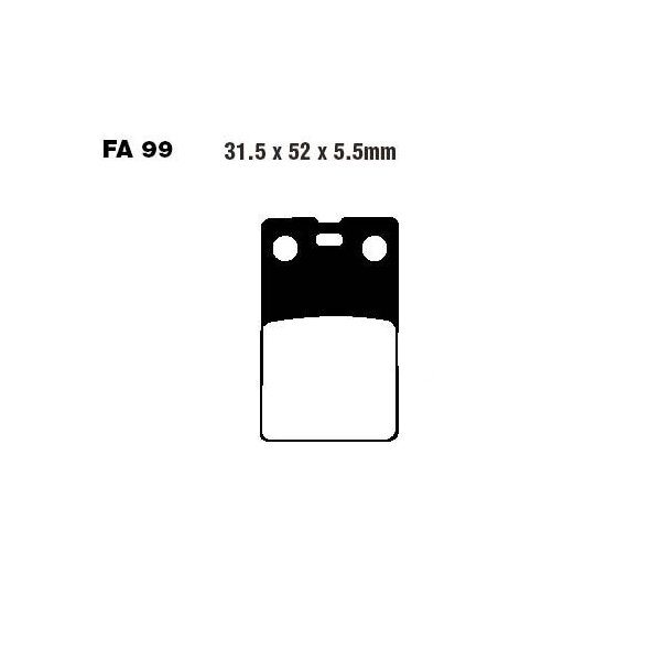 Bremsbelag (Bremsklotz) Standard EBC vorne/hinten