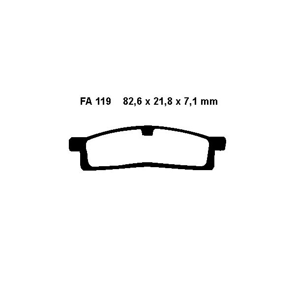 Bremsbelag (Bremsklotz) Standard EBC vorne