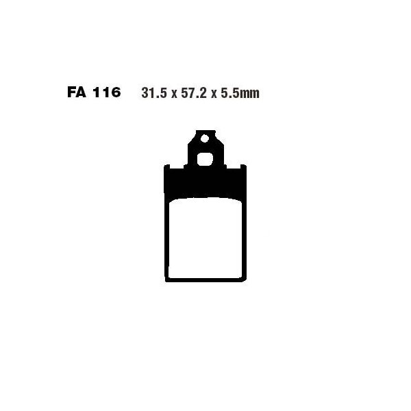 Bremsbelag (Bremsklotz) Standard EBC vorne/hinten