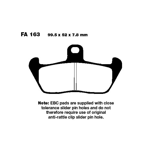 Bremsbelag (Bremsklotz) Standard EBC vorne/hinten