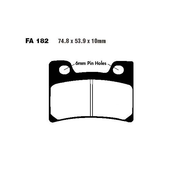 Bremsbelag (Bremsklotz) Standard EBC vorne