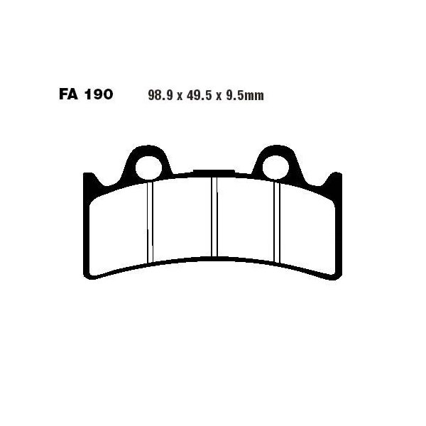 Bremsbelag (Bremsklotz) Standard EBC vorne