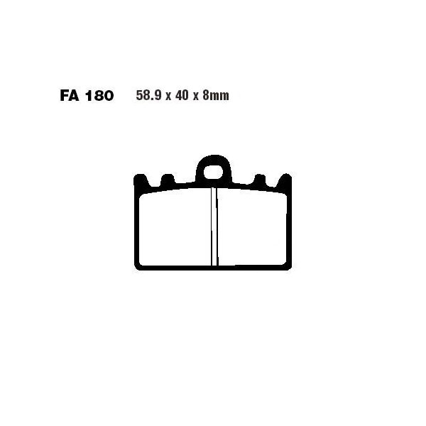 Bremsbelag (Bremsklotz) Standard EBC vorne