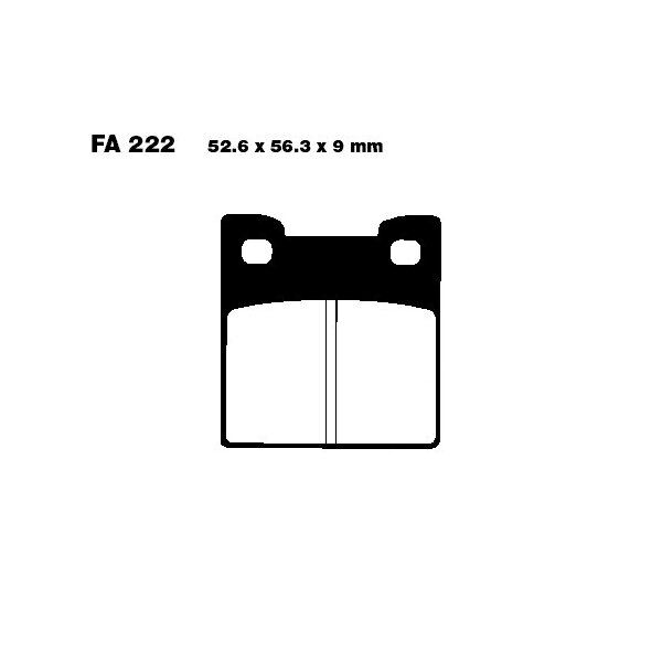 Bremsbelag (Bremsklotz) Standard EBC hinten