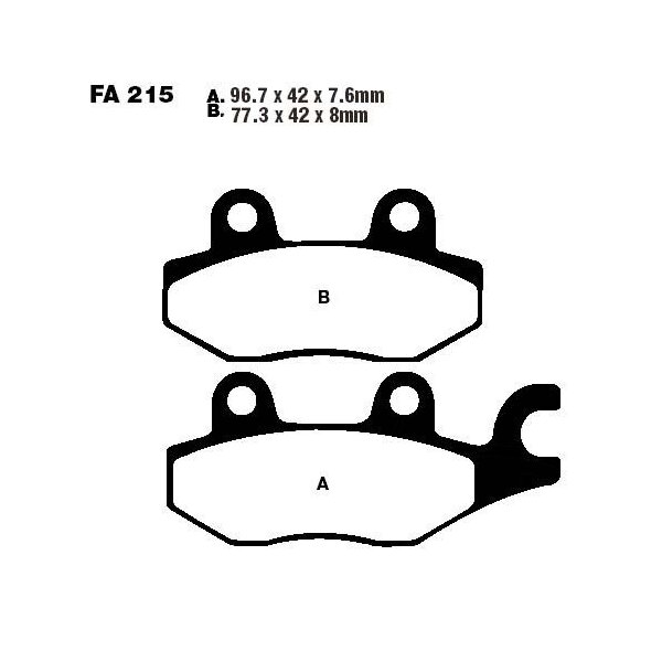 Bremsbelag (Bremsklotz) Standard EBC vorne/hinten