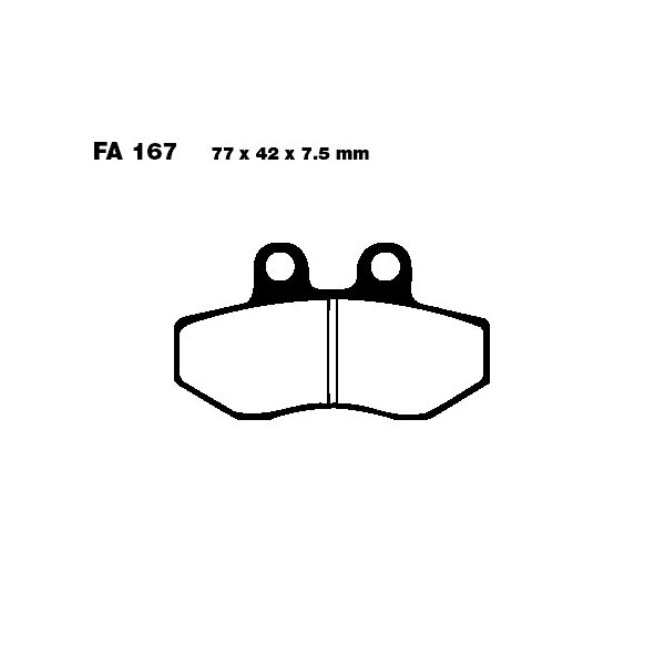 Bremsbelag (Bremsklotz) Standard EBC vorne