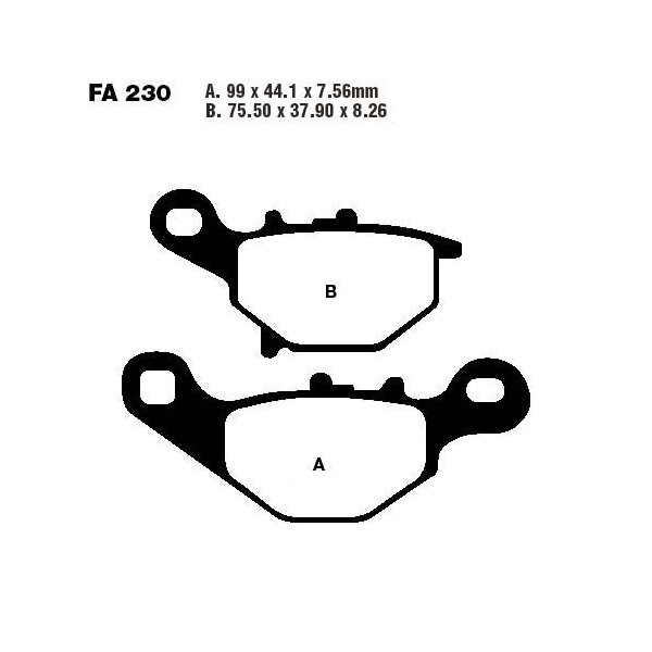 Bremsbelag (Bremsklotz) Standard EBC vorne