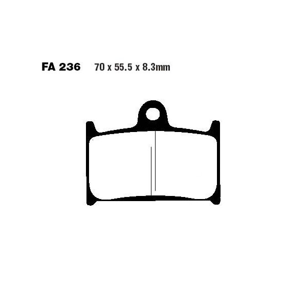 Bremsbelag (Bremsklotz) Standard EBC vorne