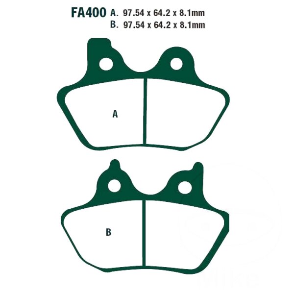 Bremsbelag (Bremsklotz) Standard EBC vorne/hinten